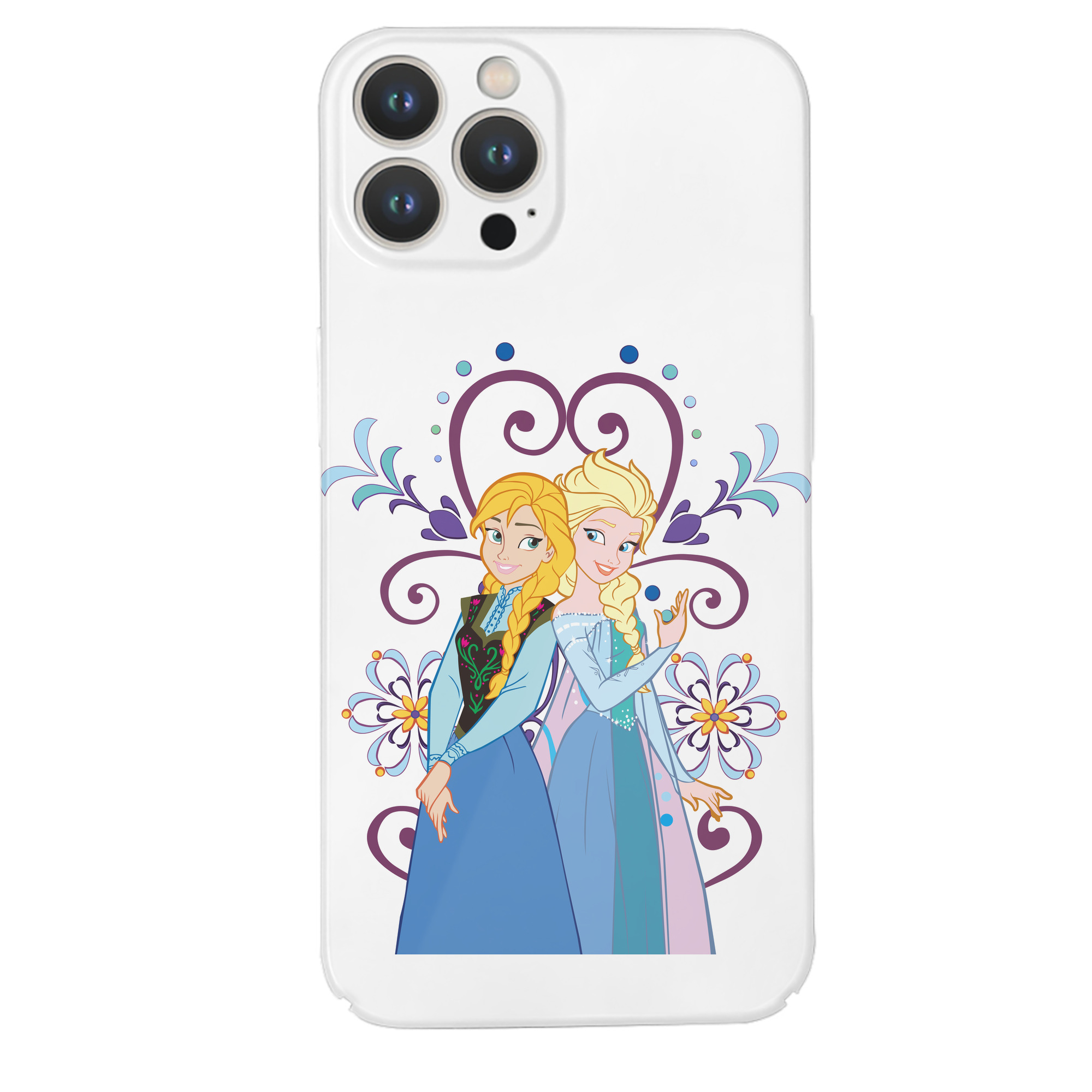 （画像用） アナと雪の女王 アンナ エルサ Frozen Anna Elsa 【iPhone 14シリーズ対応】ハードケース